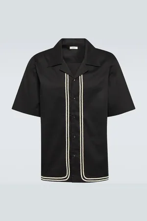 COMMAS Camisa de algodón con ribete trenzado