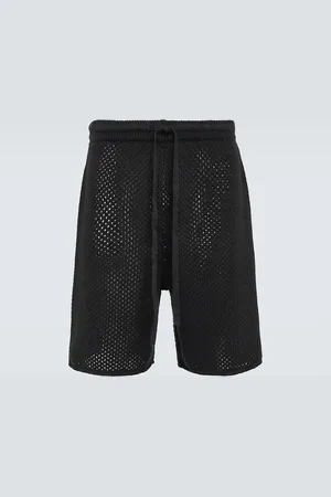 COMMAS Shorts de croché de mezcla de algodón