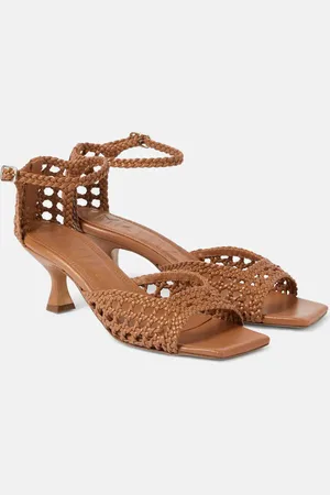 Souliers Martinez Sandalias Veronica de piel trenzada