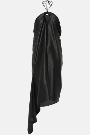 Salvatore Ferragamo Vestido midi de mezcla de seda