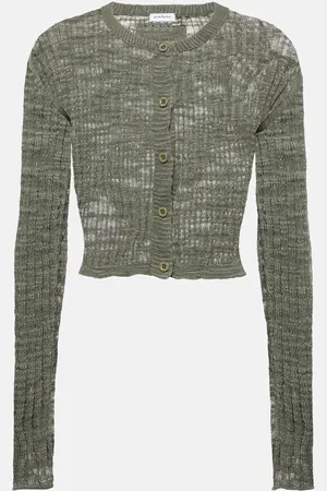 Acne Studios Cárdigan de mezcla de lino