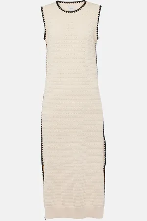 Varley Vestido midi Dwight de algodón