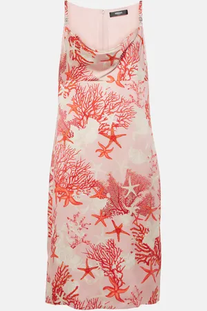 VERSACE Vestido lencero Barocco Sea de seda