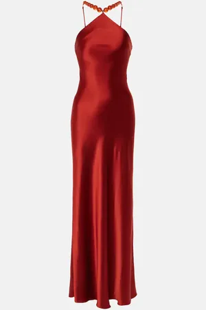 Staud Vestido de fiesta Cadence de satén