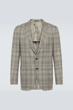 CANALI Blazer Kei de lana a cuadros