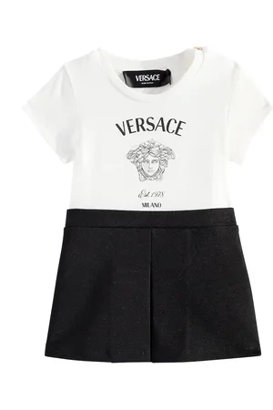 VERSACE Bebé - vestido Medusa Milano de algodón