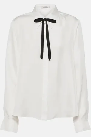 Dorothee Schumacher Blusa Sensual Coolness de sarga de seda