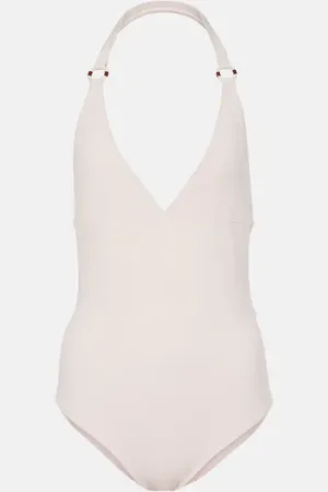 Loro Piana Bañador Ring Marine con cuello halter