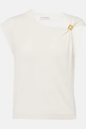 Altuzarra Top Rinaldi de jersey fruncido