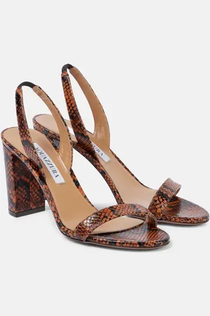 Aquazzura Sandalias 85 de piel grabada