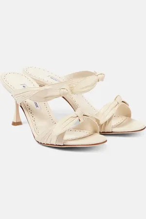 Manolo Blahnik Sandalias Lollo 70 de piel con lazos