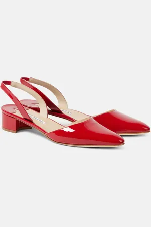 Manolo Blahnik Salones destalonados Aspro 30 de charol