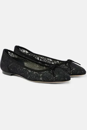 Manolo Blahnik Bailarinas Verizzo de encaje floral