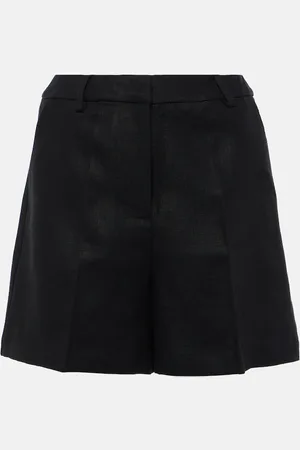 FAITHFULL THE BRAND Shorts Antibes de lino de tiro alto