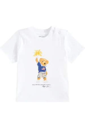 Ralph Lauren Bebé - camiseta Polo Bear de jersey de algodón