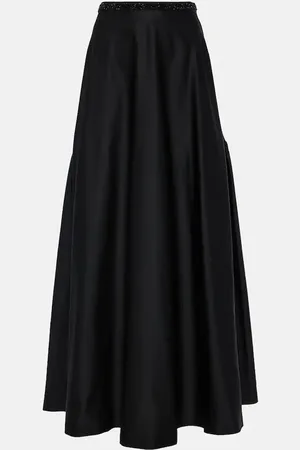 Max Mara Falda larga Brasile adornada