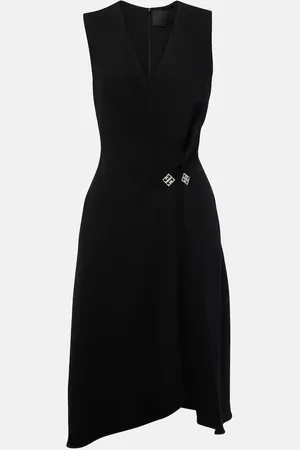 Givenchy Vestido midi de crepé plisado