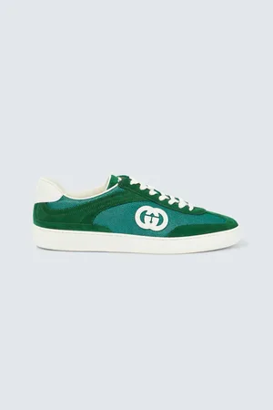 Gucci Zapatillas de lona y ante con GG