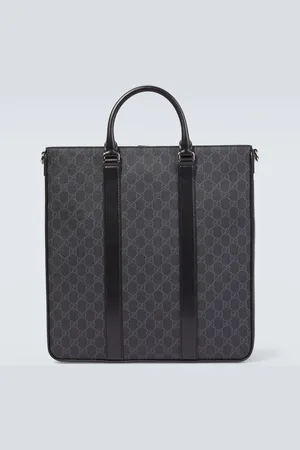 Gucci Tote Medium de lona GG con piel