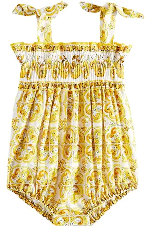 Dolce & Gabbana Bebé - mono Majolica de algodón