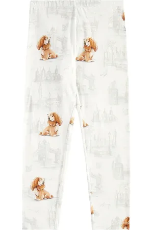 MONNALISA Leggings de mezcla de algodón estampados