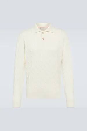 Brunello Cucinelli Polo de cachemir trenzado