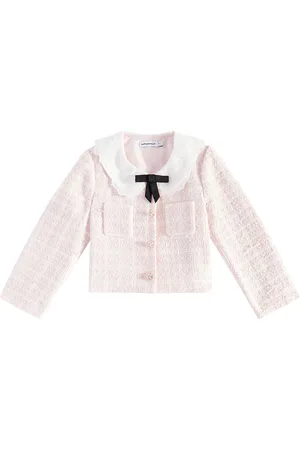 Self-Portrait Chaqueta de bouclé con encaje