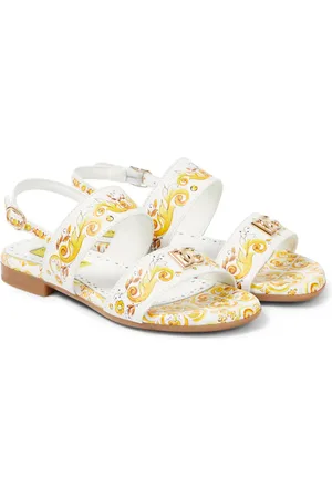 Dolce & Gabbana Sandalias de piel estampadas