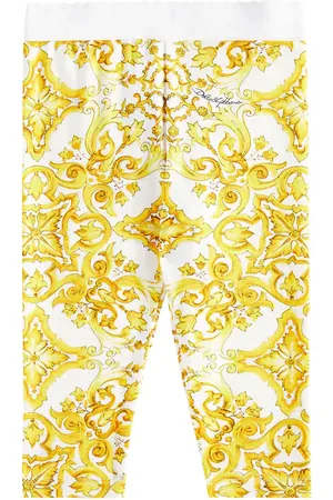 Dolce & Gabbana Bebé - leggings Majolica de jersey