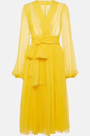 Dolce & Gabbana Vestido midi de chifón de seda