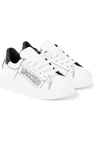 Moschino Zapatillas de piel con logo