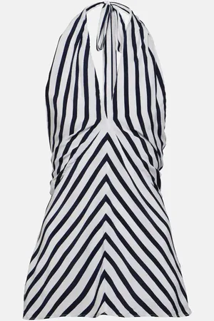 Staud Top Dawn con cuello halter a rayas