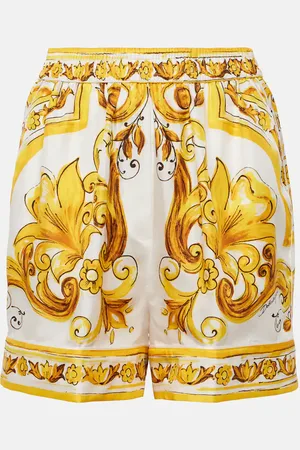 Dolce & Gabbana Shorts Majolica de seda
