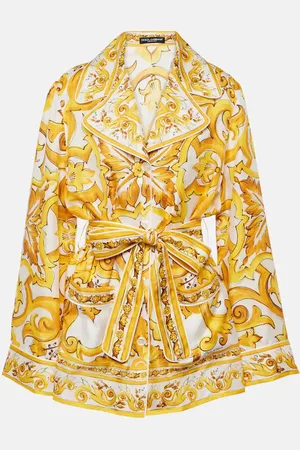 Dolce & Gabbana Blusa Majolica de sarga de seda