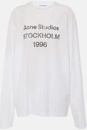 Acne Studios Camiseta oversized de algodón con logo