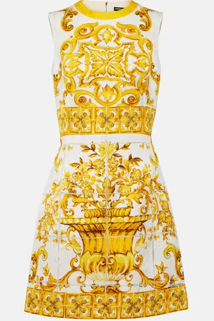 Dolce & Gabbana Vestido corto Majolica de brocado