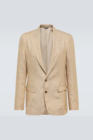 Dolce & Gabbana Chaqueta de traje de sarga de lino