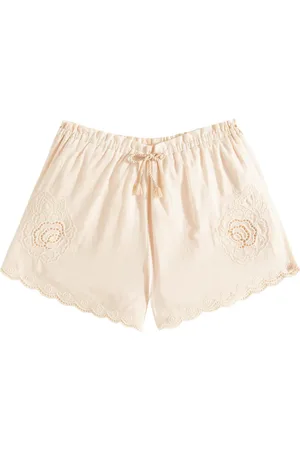 ZIMMERMANN Shorts Halliday de algodón bordados