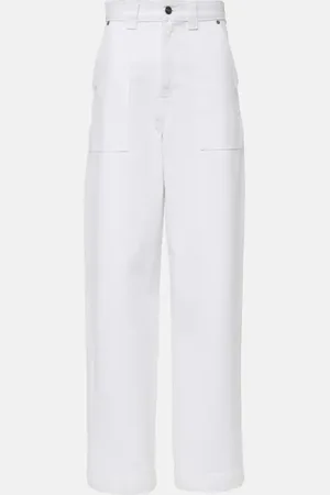Khaite Jeans barrel Hewitt de tiro alto