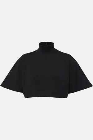 Alaïa Alaïa Crop top de jersey de algodón