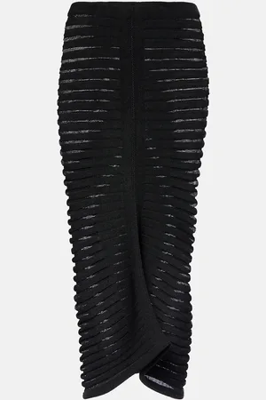 Alaïa Alaïa Falda midi Skeleton de punto