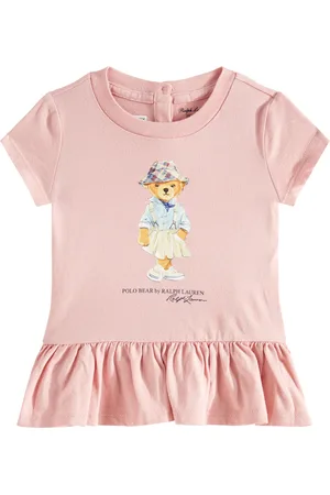 Ralph Lauren Bebé - camiseta Polo Bear de algodón
