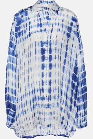 ANNA KOSTUROVA Camisa de seda con tie dye