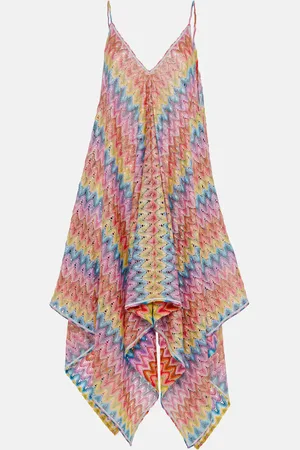 Missoni Vestido de playa de lamé en zigzag