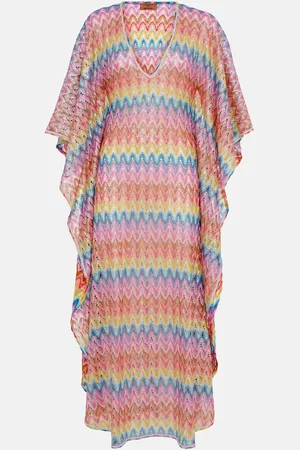 Missoni Vestido de playa de pointelle en zigzag