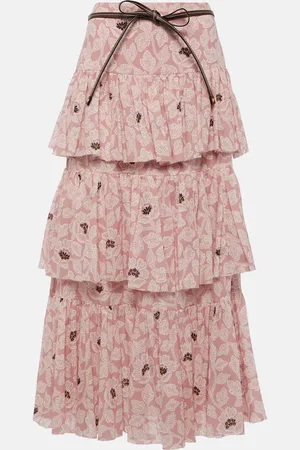 ZIMMERMANN Falda midi Ottie floral