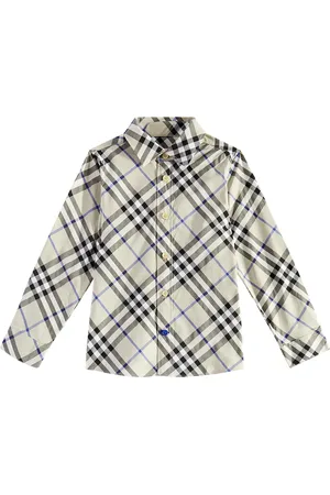 Burberry Camisa de algodón con Burberry Check