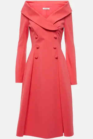 Dorothee Schumacher Vestido midi con hombros descubiertos