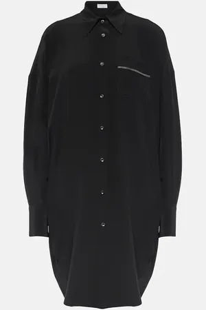 Brunello Cucinelli Camisa oversized de seda