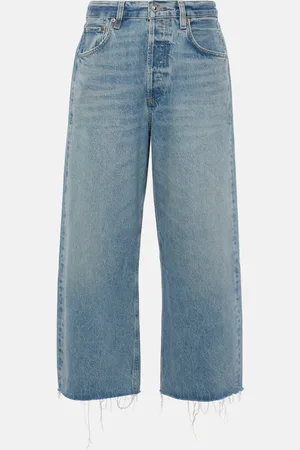 Citizens of Humanity Jeans anchos cropped Ayla de tiro medio